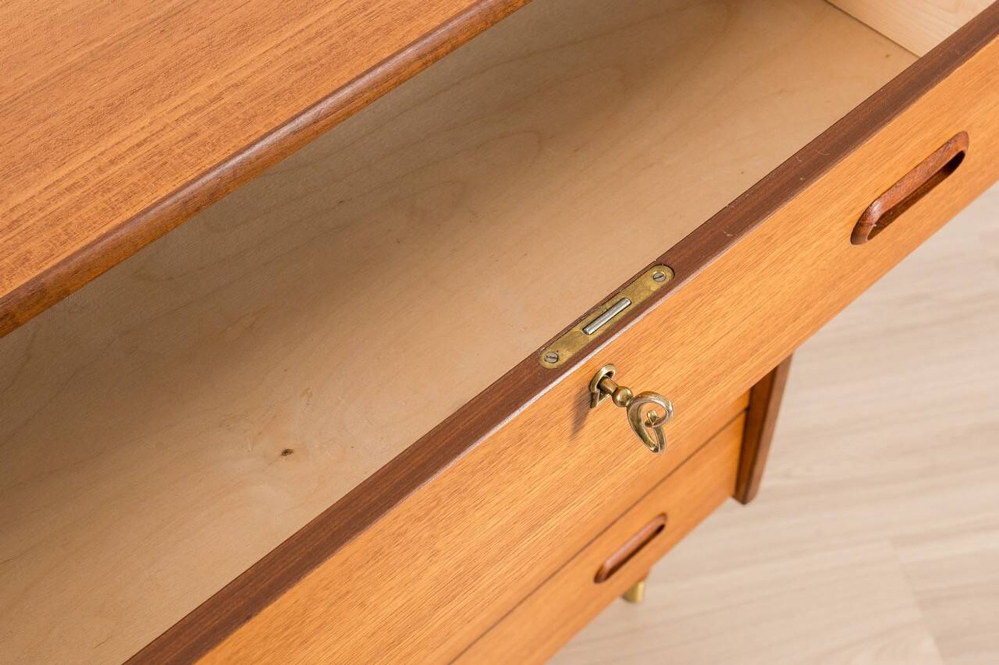 Scandinavian Teak Chest of Drawers, 1960s, Mid-Century Modern