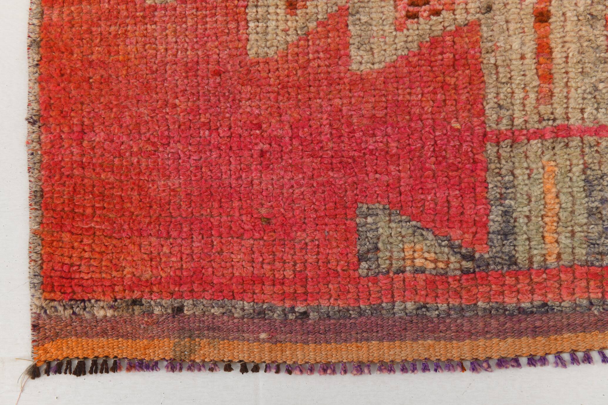 60s Antique Turkish Vintage Runner Rug, 101x309Cm