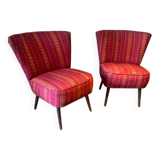 Pair of Scandinavian armchairs 1950/60 Mobelstoff - Kemtau