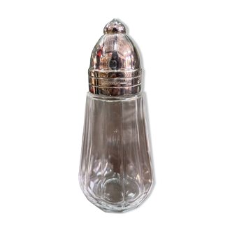 Christofle sprinkler sugar bowler, Mégève model, signature and hallmarks