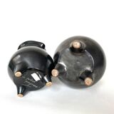 2 ceramic pitchers, 1950, poterie périgourdine