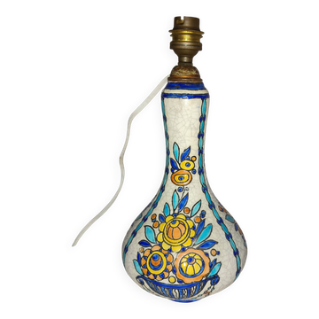Art-deco lamp base Boch La Louvière Catteau