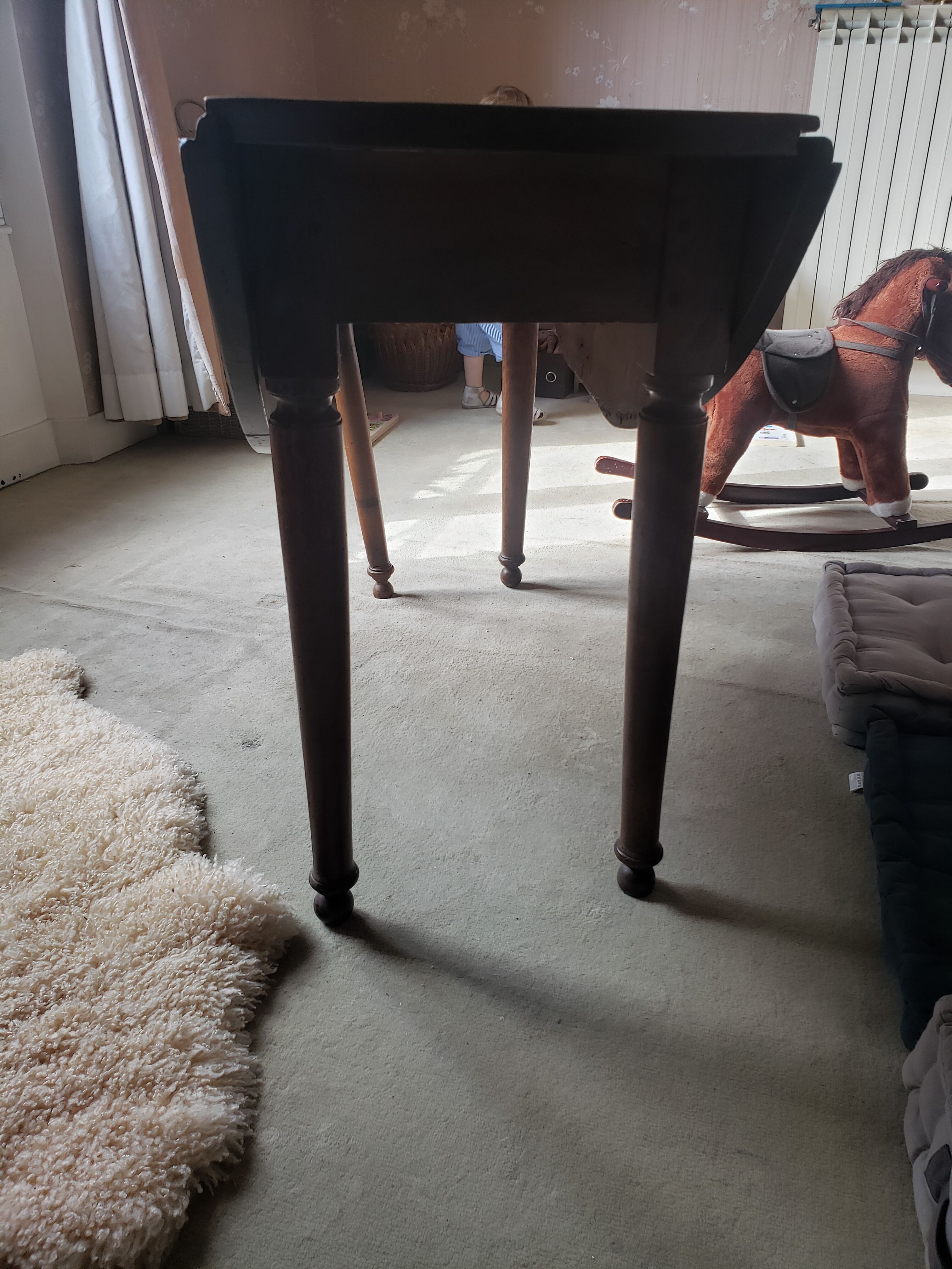 Table ancienne pliante en bois