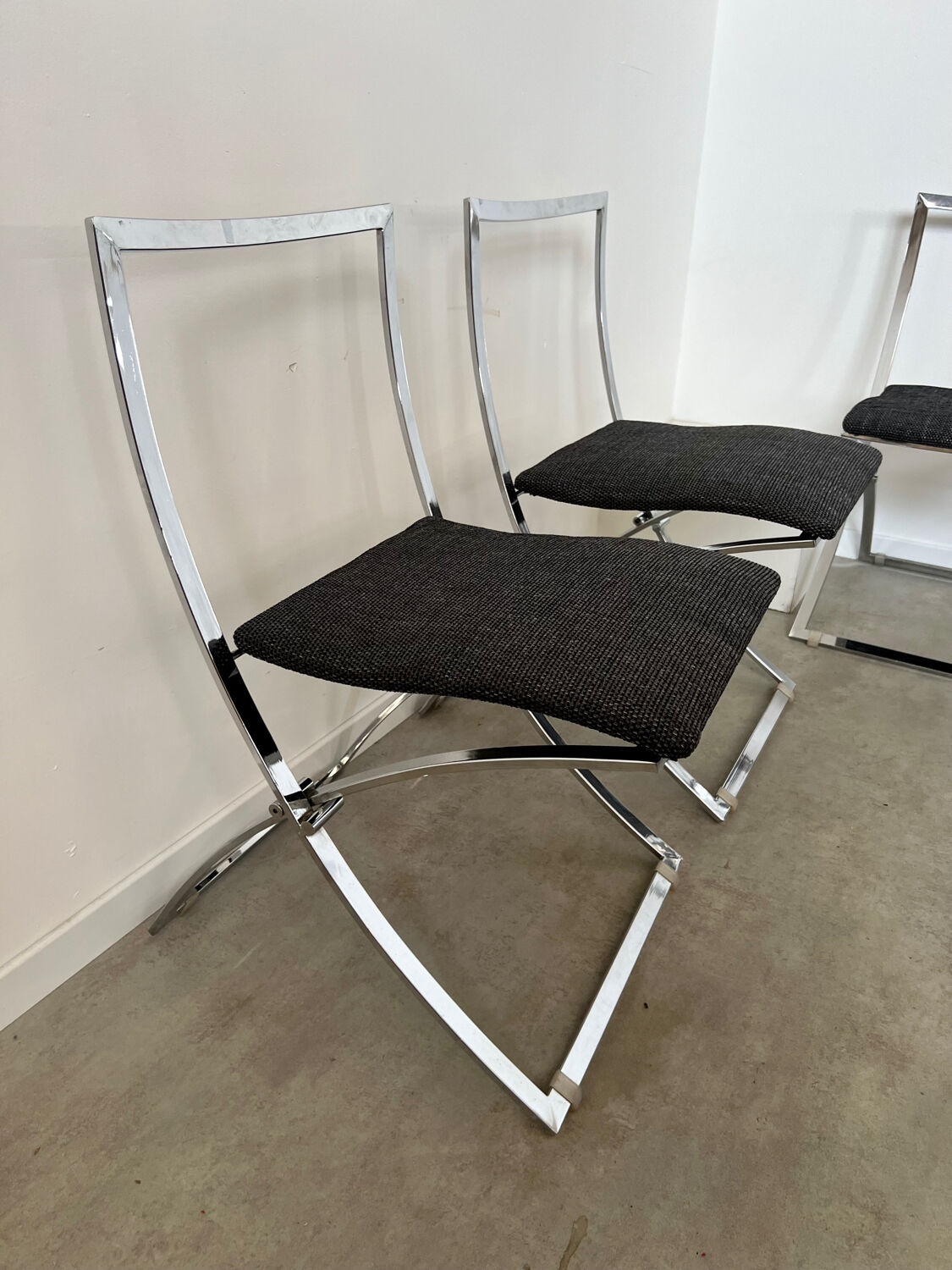 Table et 6 chaises pliante Luisa vintage design italien Marcelo Cuneo