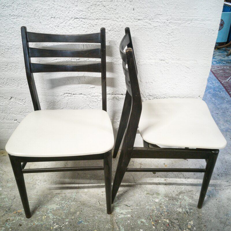 Paire de chaises vintage design scandinave