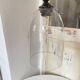 Pendant Light in Vintage Clear Glass in Bell Shape
