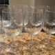 11 stemmed glasses wine / water