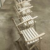 Garden furniture table and 4 armchairs 60's in its juice