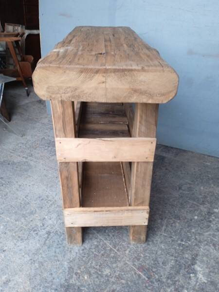Professional furniture 120cm old solid wood workbench