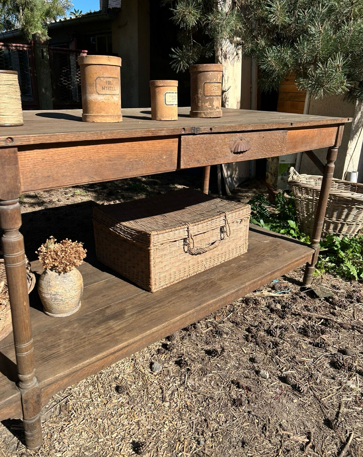 Ancienne table de drapier 3 mètres