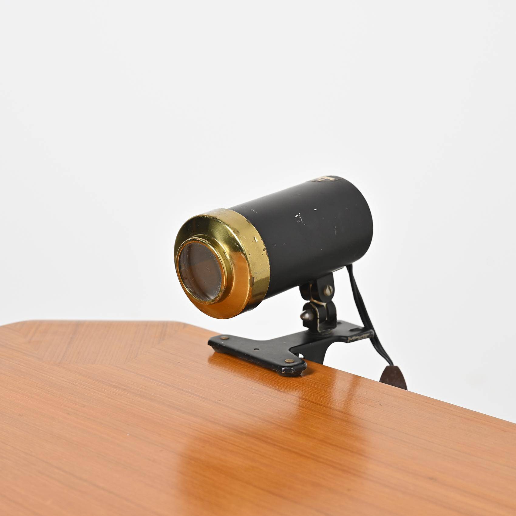 Set of three clamp lamps, Jacques Biny, circa 1950, Lita edition