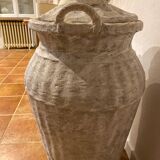 Modeled rattan jar