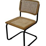 Set of 4 chairs Cesca B32 designed by Marcel Breuer design black frame