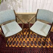 Pair of English teak armchairs from the 1970s.