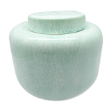 Water green vase with porcelain lid