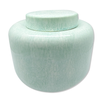 Water green vase with porcelain lid