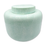 Water green vase with porcelain lid
