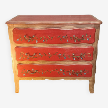 Hand painted chest of drawers