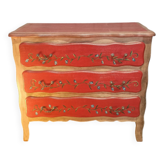 Hand painted chest of drawers