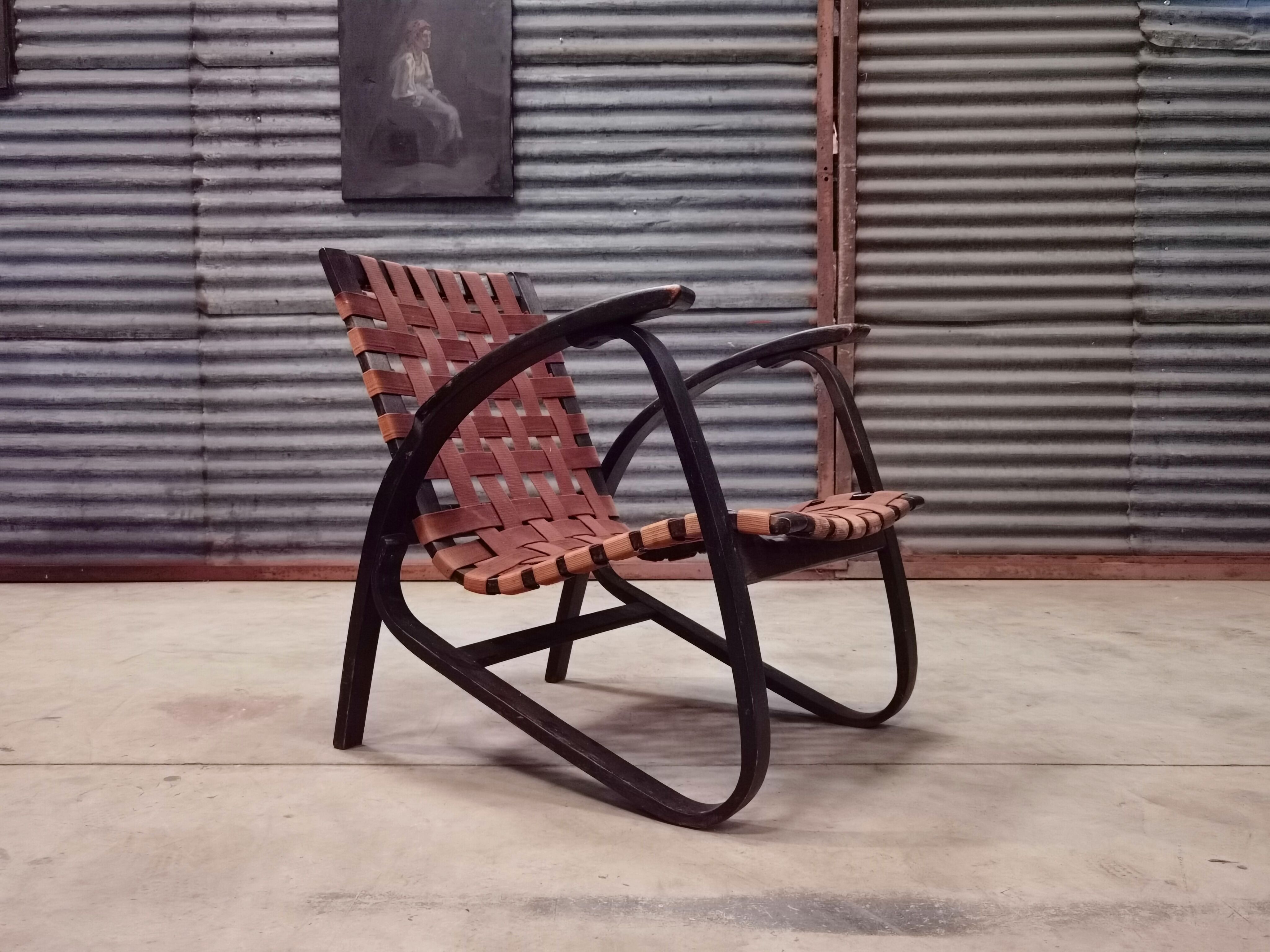 Pair of Jan Vanek armchairs for Up Zavody 1930