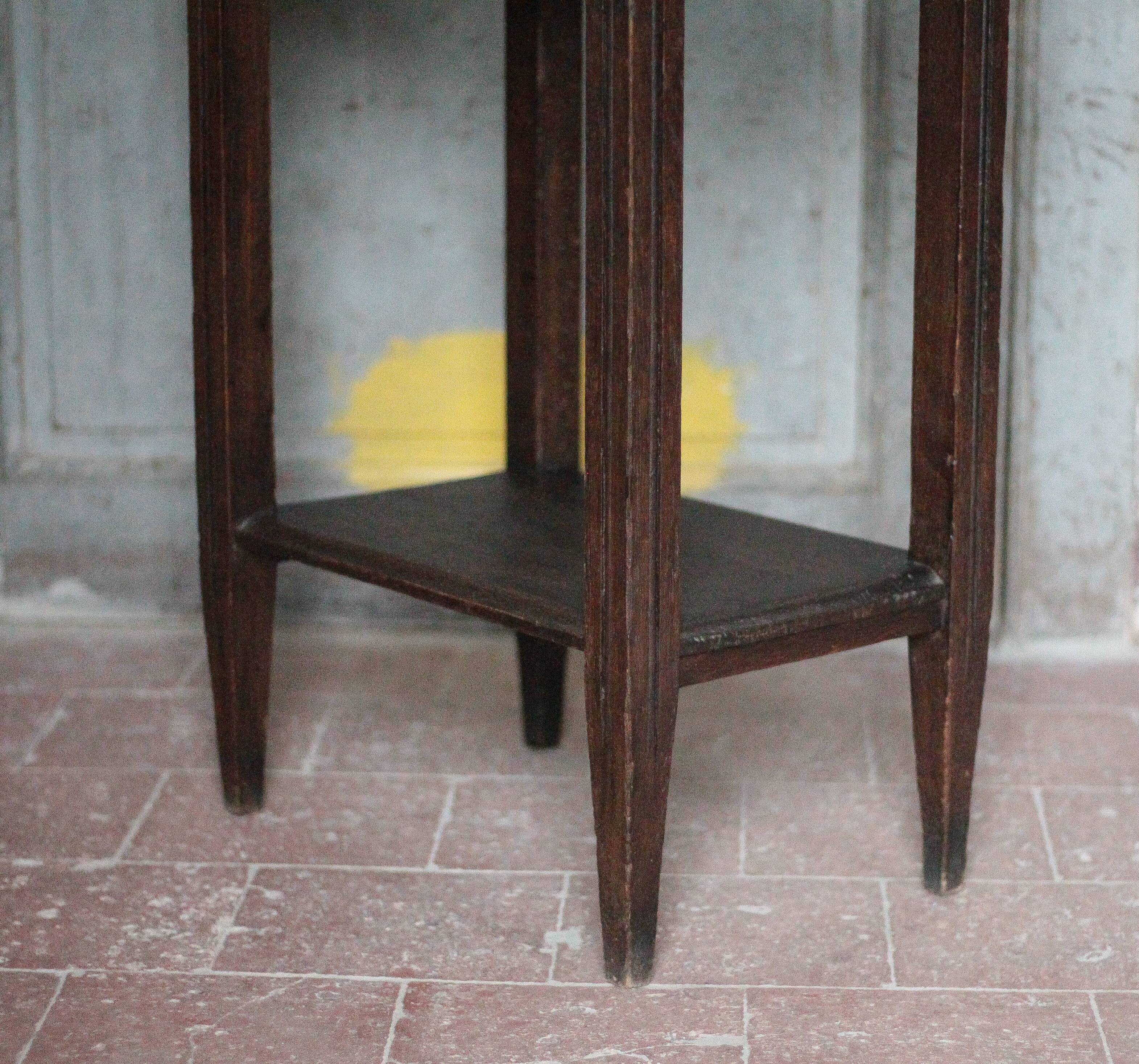 Table vintage, table bois, console art déco, table d'appoint