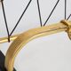 Golden coat rack from the 20th century, Germany, Europe, 1960s.