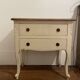 Chest of drawers with two drawers in wood