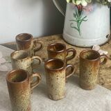 Pyrite stoneware coffee cups