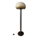 Vintage brown acrylic glass mushroom floor lamp