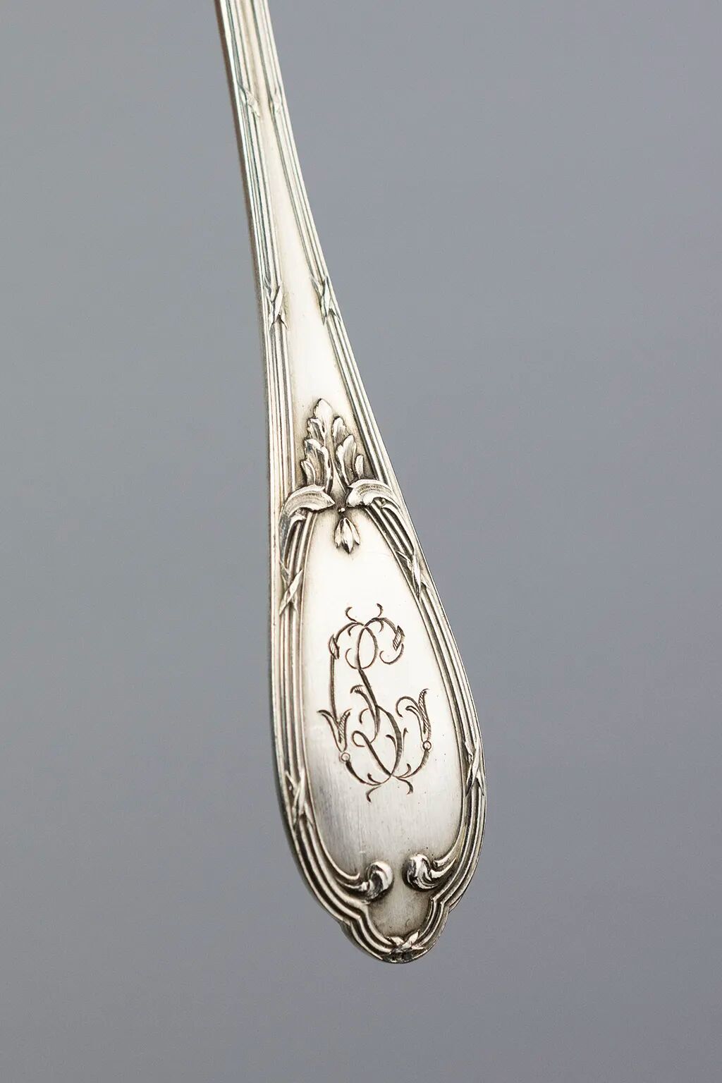 Box of 11 small spoons in Marly style CL in silver-plated metal – late 19th century