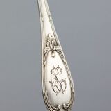 Box of 11 small spoons in Marly style CL in silver-plated metal – late 19th century