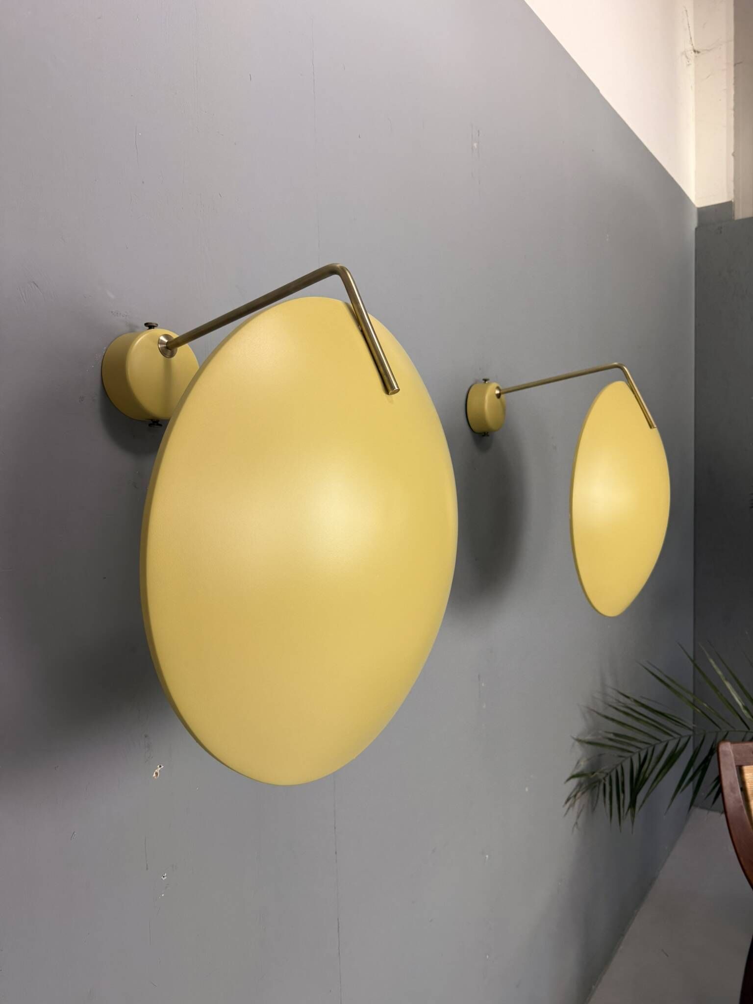 Bruno Gatta for Stilnovo - Model 232 Wall / Ceiling Lamps, Italy, 1962. Set of 2 pieces