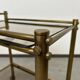 Vintage brass serving trolley