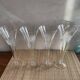 4 champagne flutes in crystal engraved Marguerite