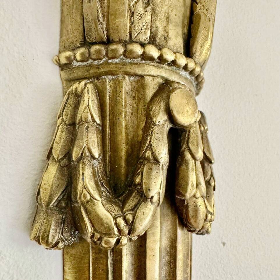 Pair of Mid-19th Century Napoleon III 2-Branch Gilt Bronze Candle Sconces