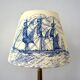 Jouy fabric lampshade, marine decoration
