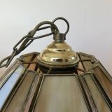 Suspension in glass paste and brass, 1970s