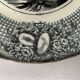 6 black dessert plates Old and Johnston Bordeaux 19th century astrology