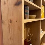 Raw wood shelf