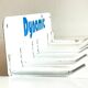 Vintage white metal wall trade coat rack