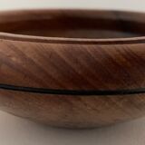 Empty round pocket of double-shack teak