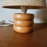 Bedside lamp in light wood