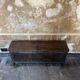 Large Heavy 18th Century Circa 1700 Primitive Carved Oak Sword Chest, Good