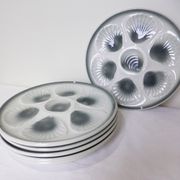 6 oyster plates Moulin des Loups and Orchies 210371