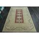 1970s Vintage Turkish Oushak Handmade Wool Cotton Beige Area Rug 158x229