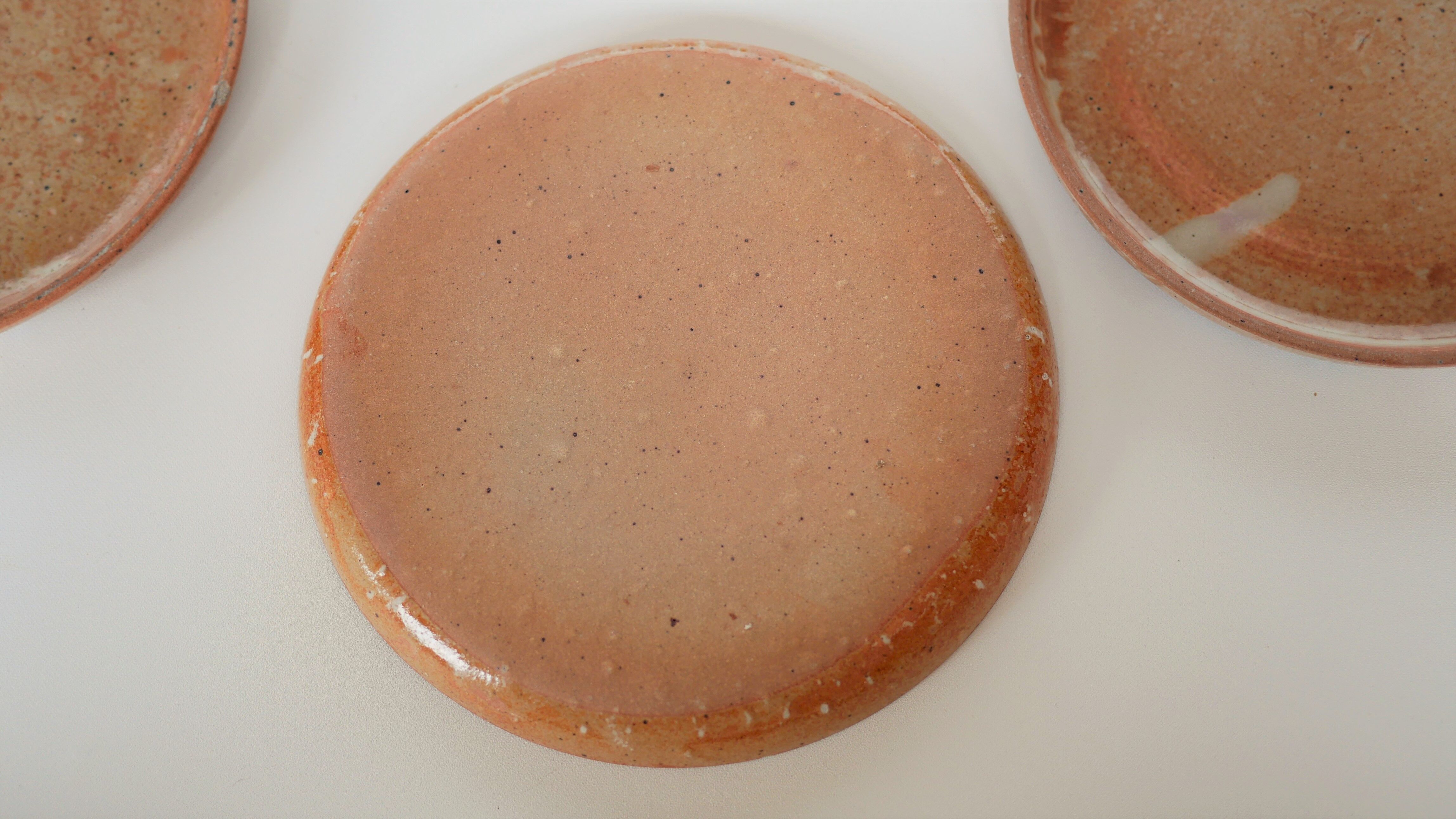 Series of 10 vintage sandstone plates