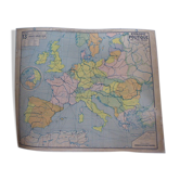 Great map mural school hardback geography, political Europe, Atlas by P. Vidal Lablache, vintage and collection