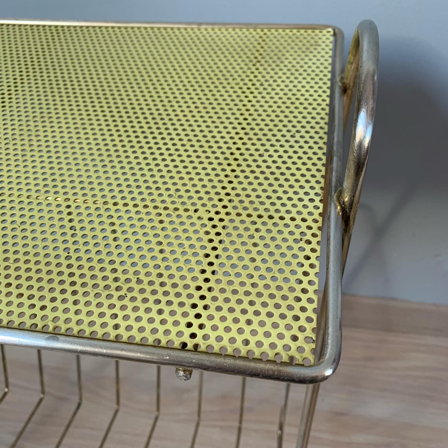 Vintage brass magazine door