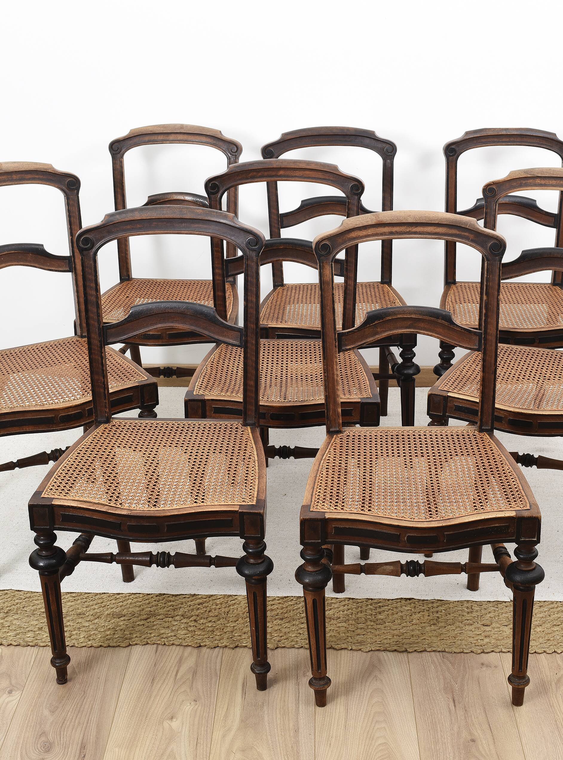 Cane bistro chairs