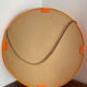 Danish round mirror, made of plastic, 1970s